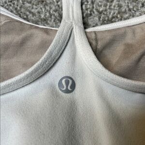 Lululemon Athletica White Tank Top